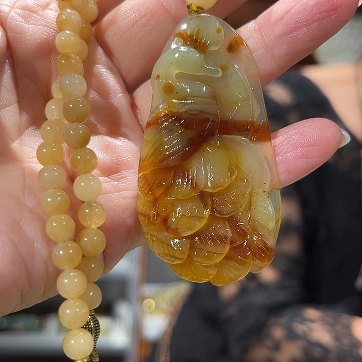 未镶嵌岫玉毛衣链