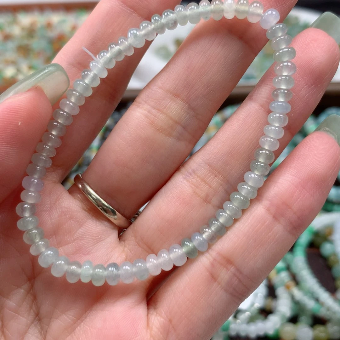 散珠翡翠鼓珠手串