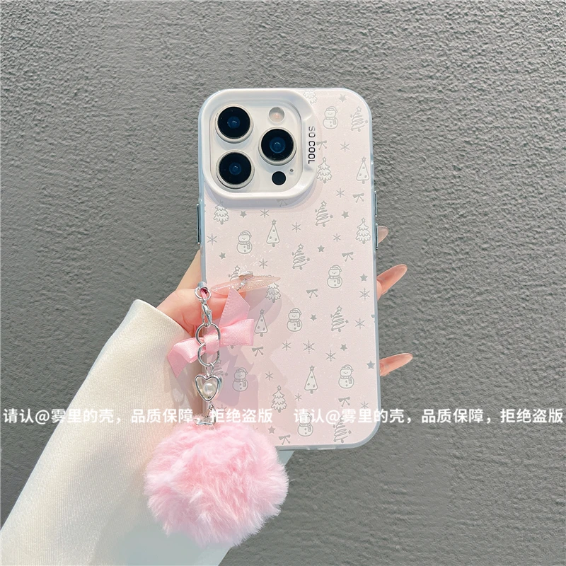 磨砂彩银适用苹果17/iPhone/华为荣耀/OPPO/VIVO/小米手机壳保护