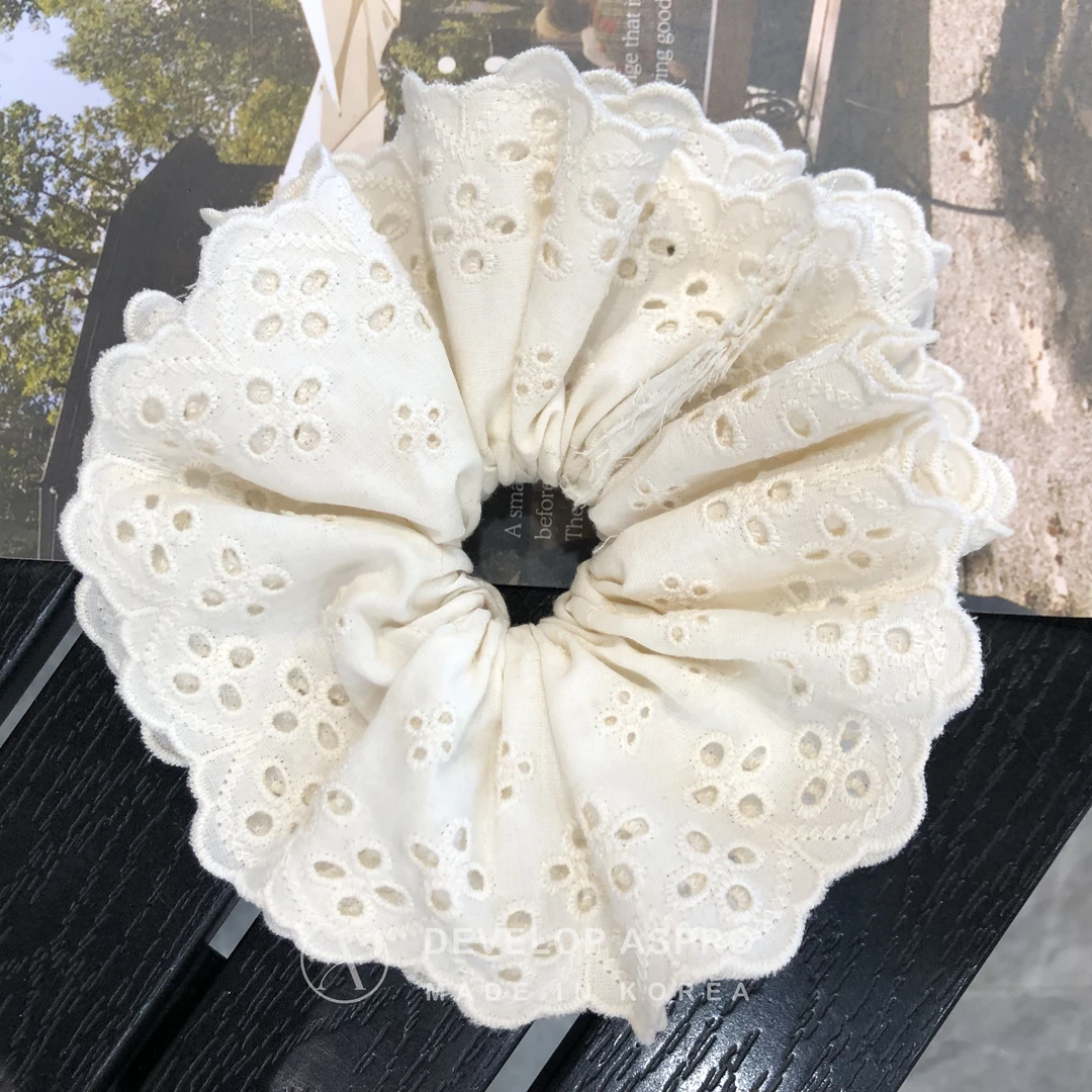 【现货 曾美女专属福利发圈】韩国简约百搭蕾丝发圈E2-10-FS134