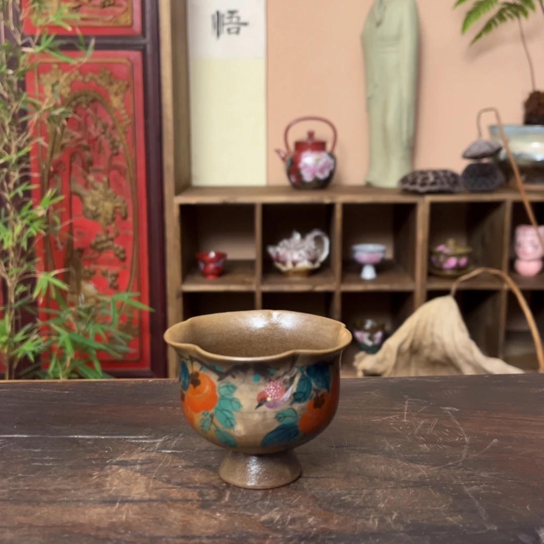 杯景德镇手工艺柴烧