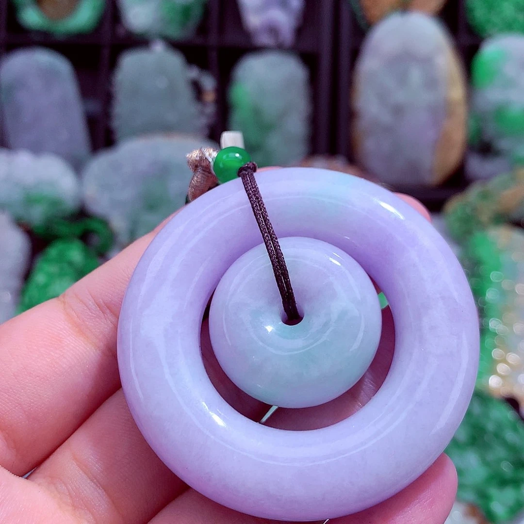 颈饰未镶嵌翡翠天然