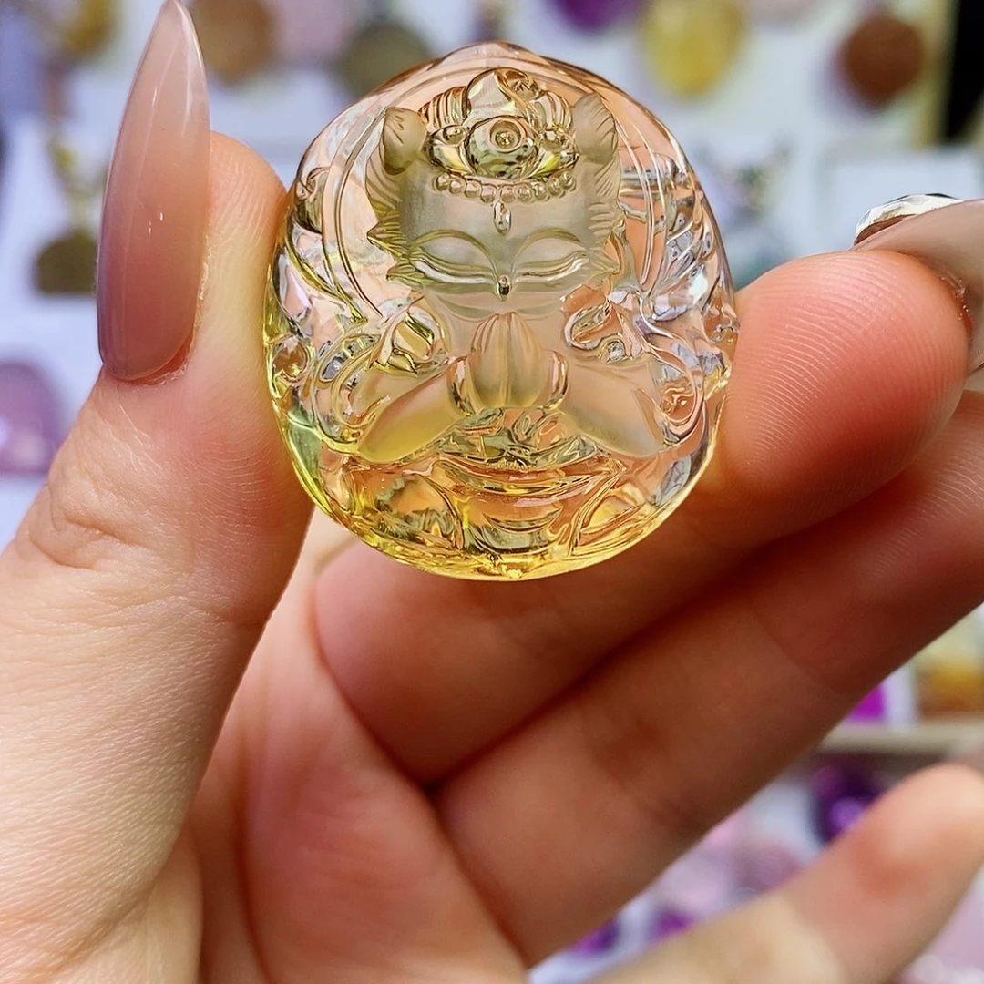 未镶嵌水晶吊坠(赠链)