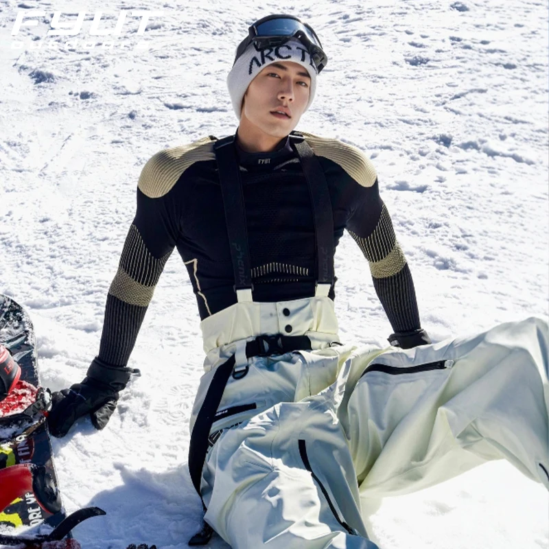 FYUT户外滑雪速干衣男保暖排汗功能性内衣裤冬季新款徒步登山套装