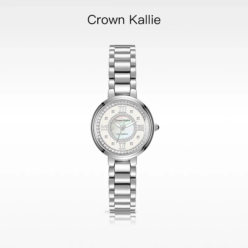 Crown kallie【永恒昙花】流光系列云贝设计周年限定女士腕表ck8108