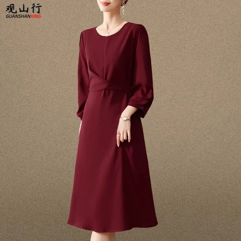 十一妈妈春秋装结婚礼服喜婆婆婚宴装连衣裙新款中老年女士长裙子