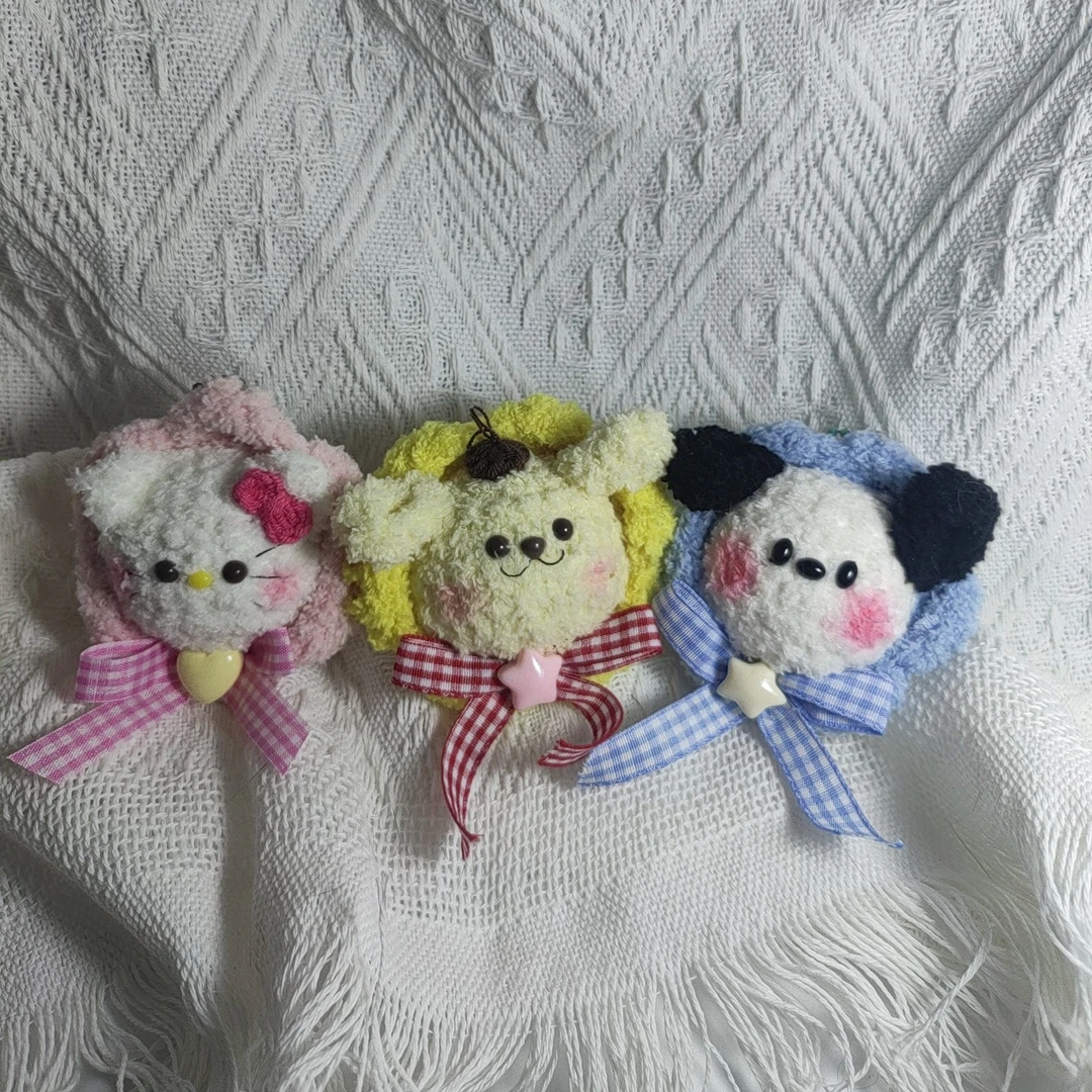 非遗手工艺纯手工钩织毛茸茸花朵动物头（下单备注款式）