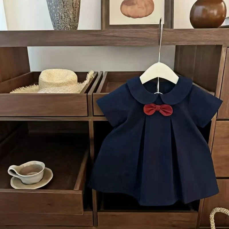 2025新款幼儿园女童娃娃学院连衣裙宝宝儿童修身爆款公主裙公主风