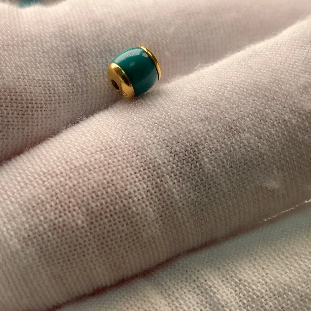 绿松石18K金镶嵌配饰