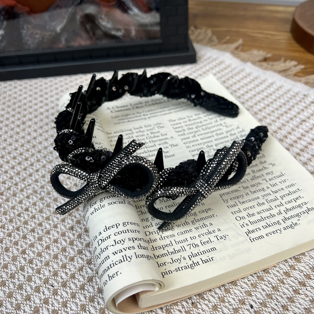 百搭款亮片缠绕新品发箍时尚氛围感高颅顶压发发卡高级感轻奢发饰