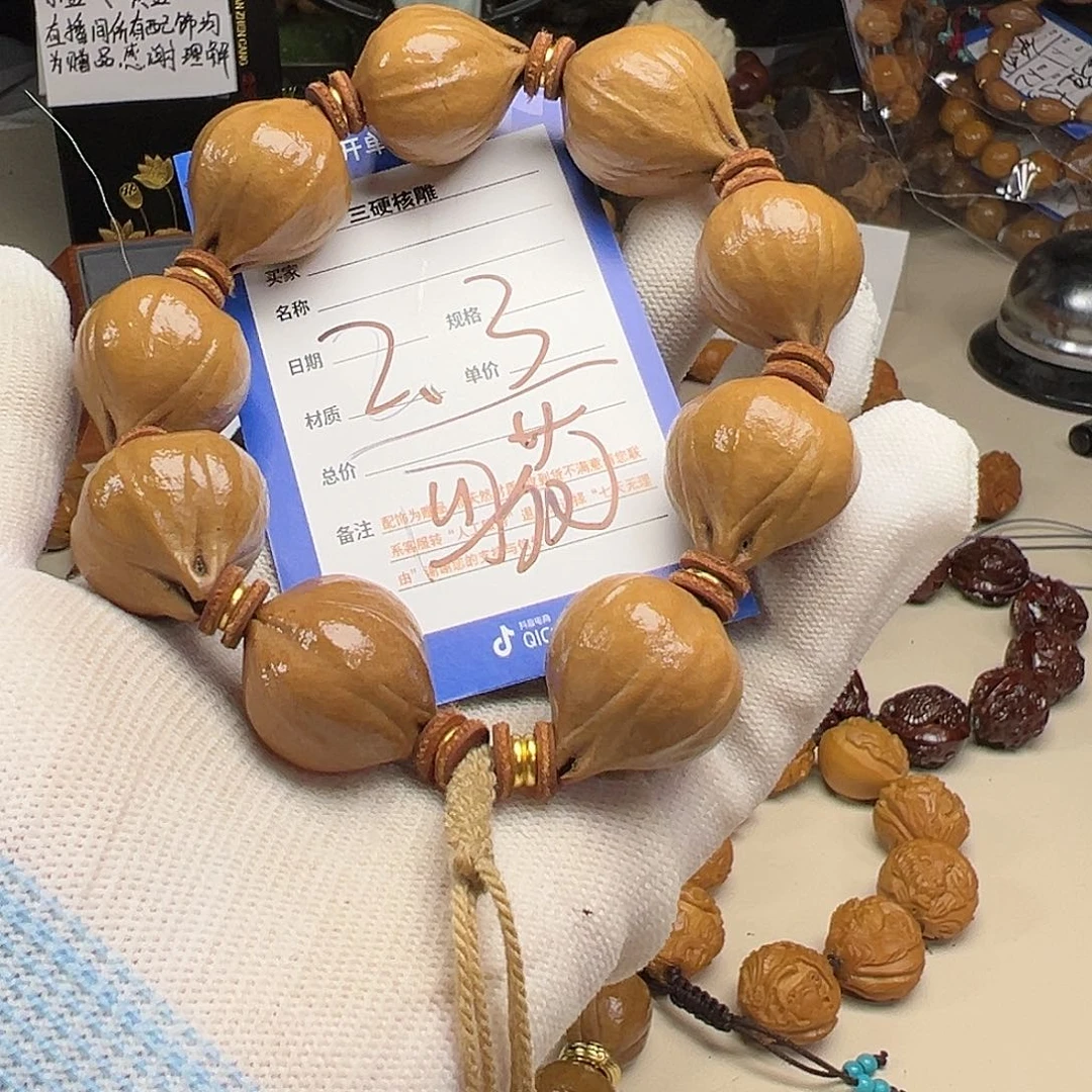橄榄核手串/手链橄榄核雕刻手工艺品