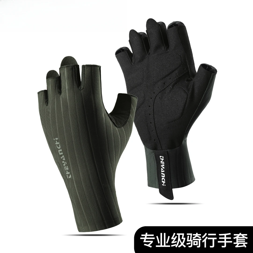 新款骑行手套夏季D356户外运动防滑透气减震耐磨半指健身骑行手套