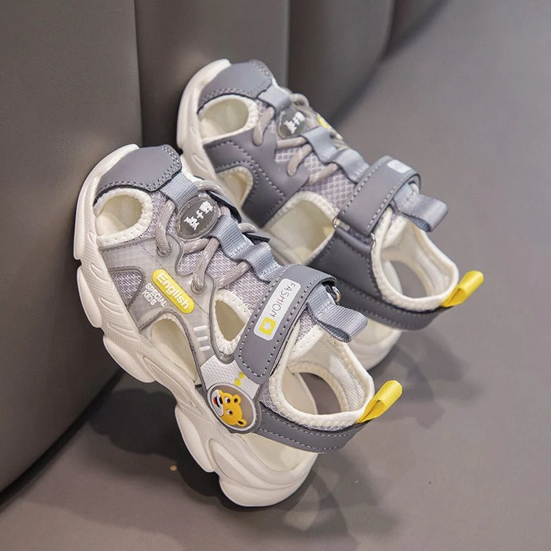 1-3-6岁儿童凉鞋男童2025夏季新款包头鞋子4女童宝宝薄款幼儿园鞋