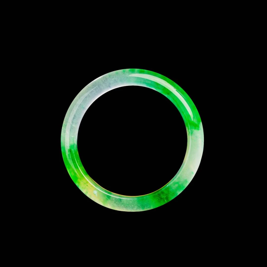 ｛老三高端甄选｝Dsj38绿色 正圈手镯