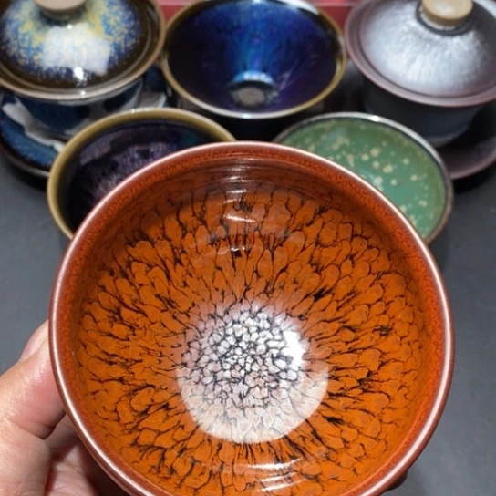 茶盏建盏主人杯茶壶盖碗品茗杯12