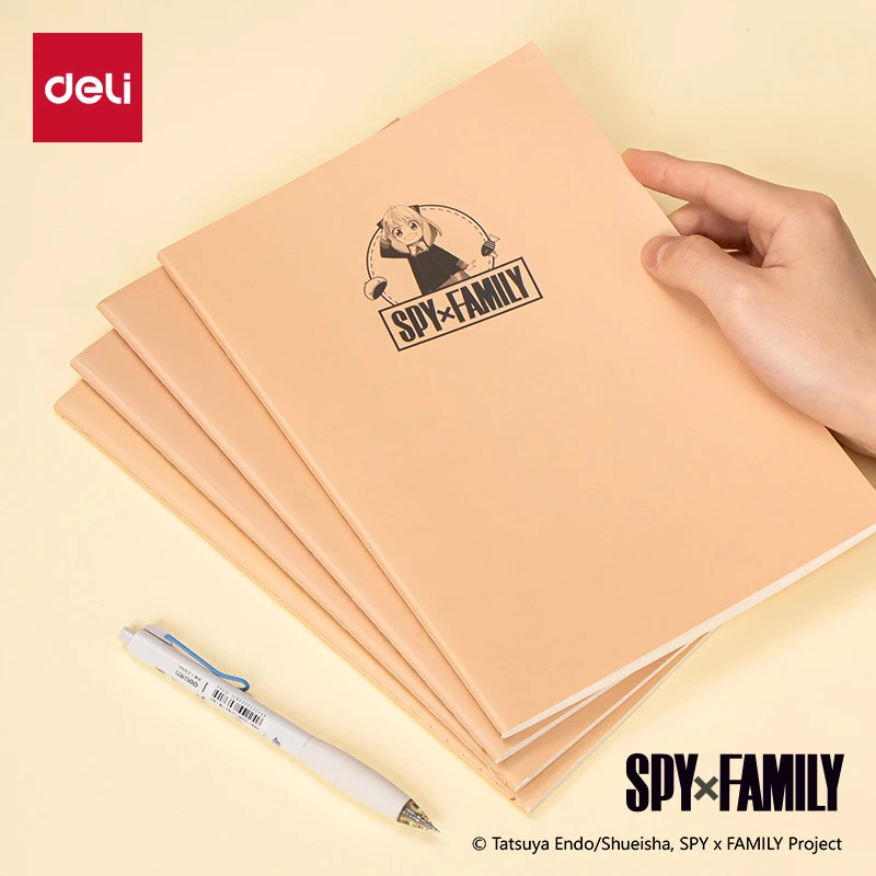 得力FB540-Q间谍过家家联名B5 40页牛皮纸缝线本记事本