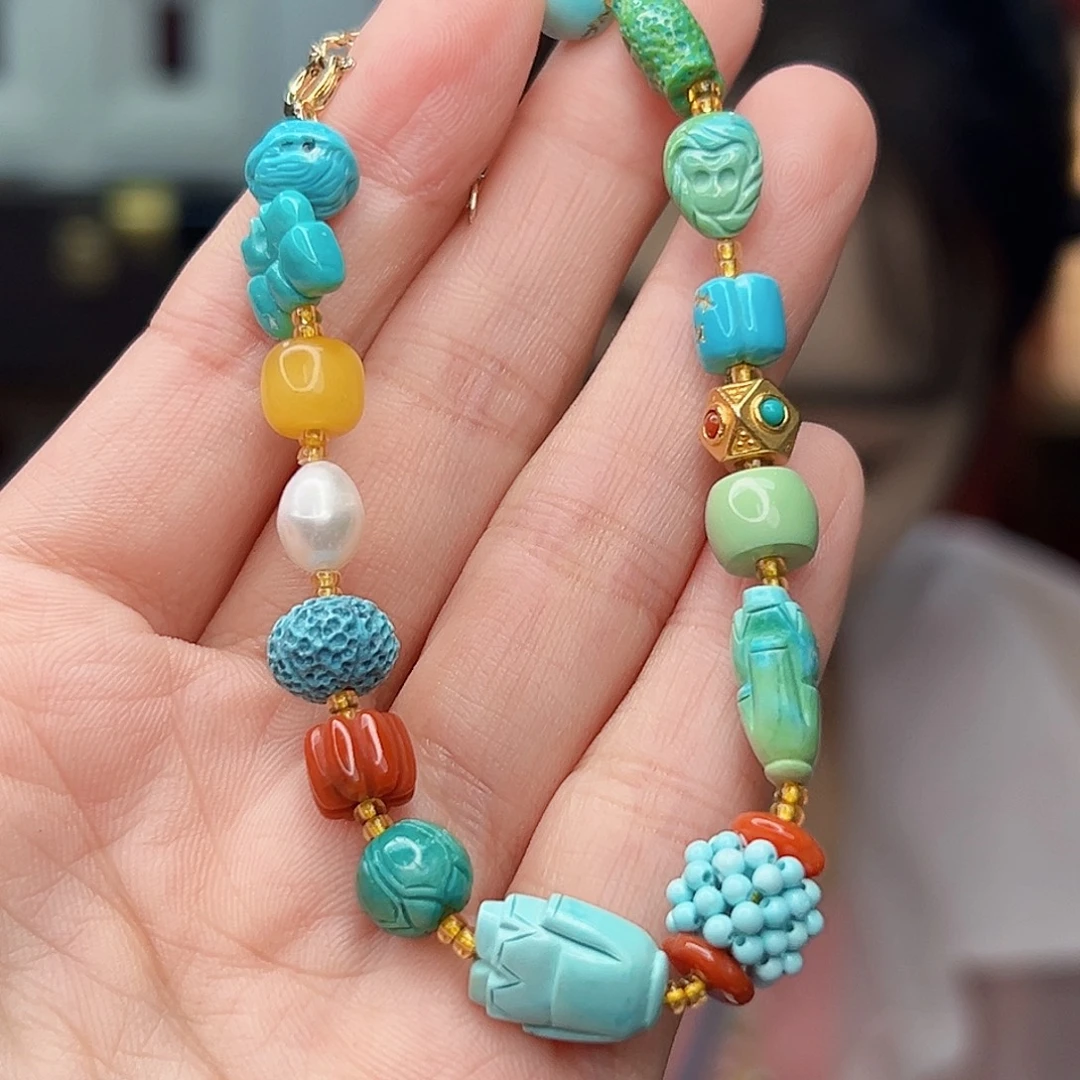 未镶嵌绿松石珠宝奇石