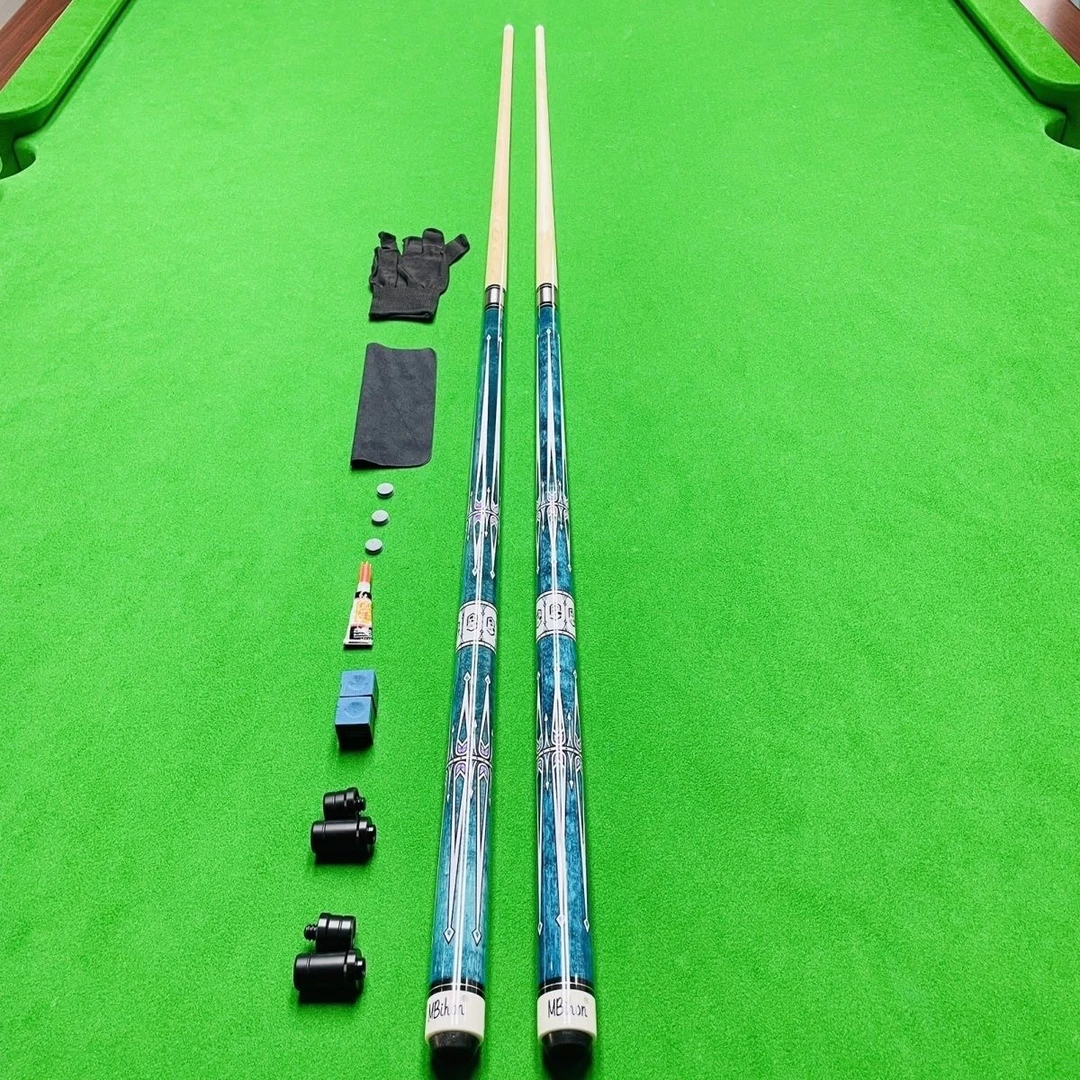 深渊中式黑八斯诺克枫木小中大头美式装备花式台球杆分体手工九球