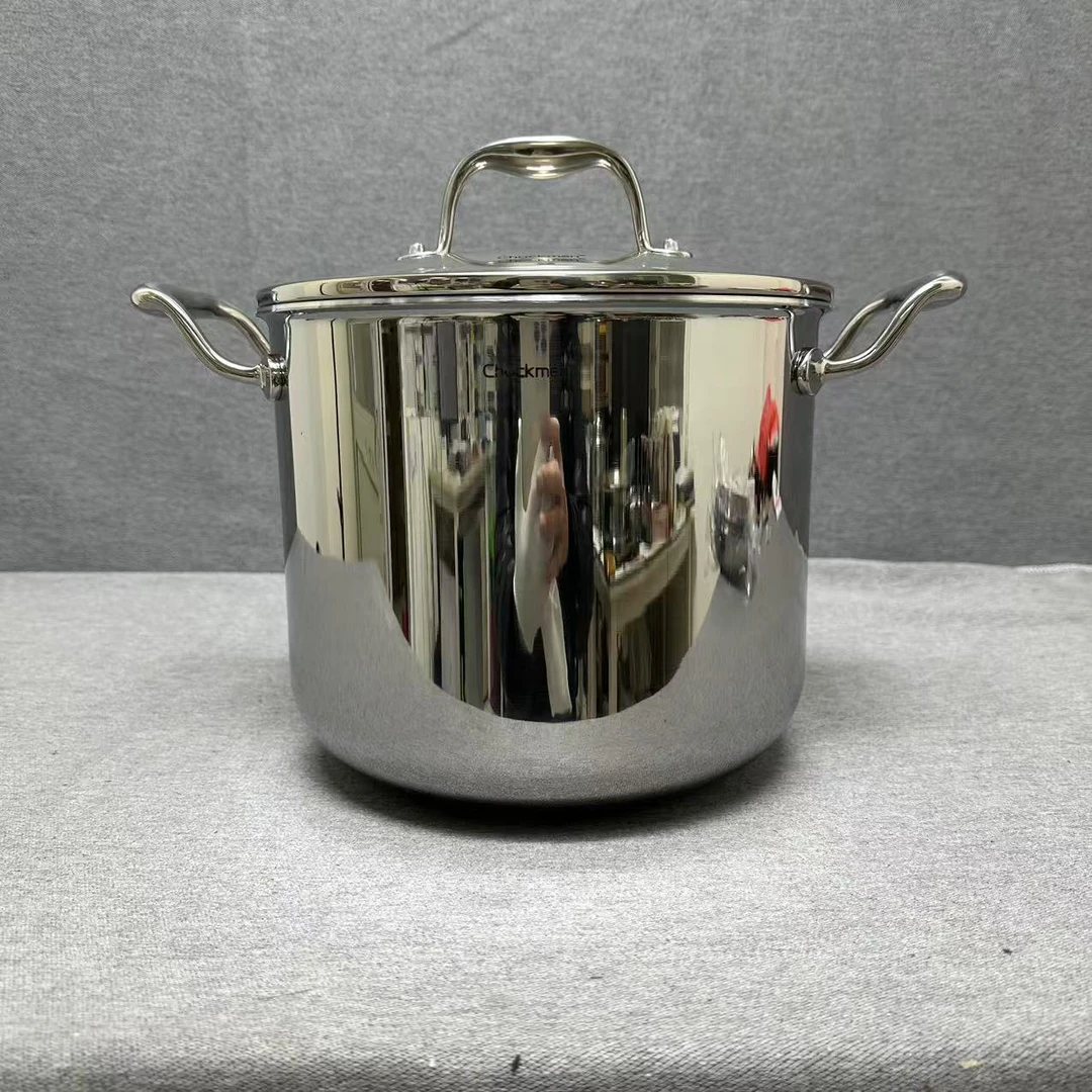 13-012 Chockmen 双耳高汤锅 22*18.5CM 带盖重约2.72KG