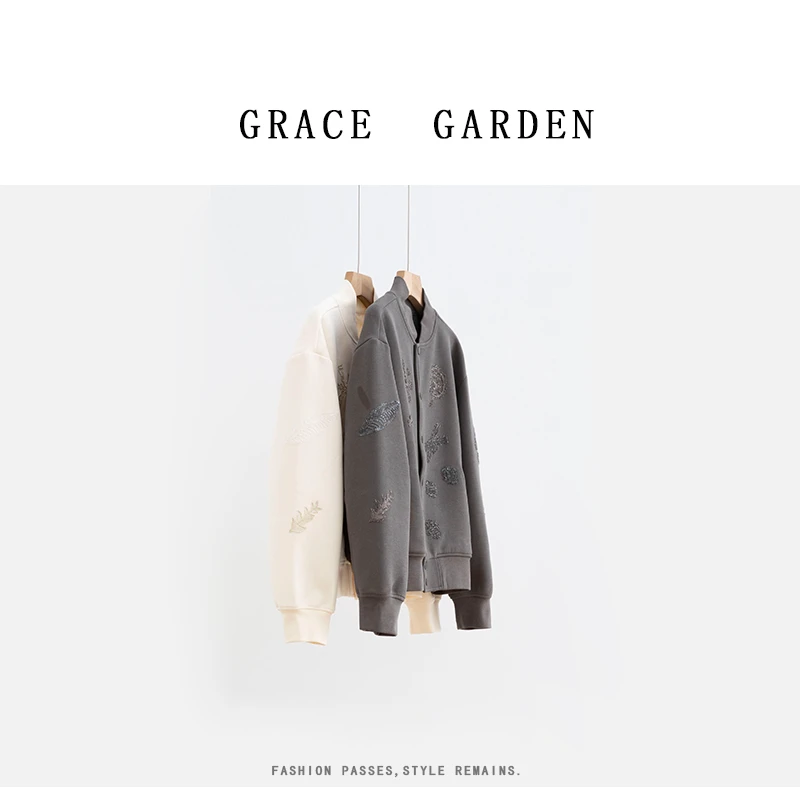 GRACE GARDEN【冷清秋！】立领时尚重工刺绣外套MF5C0707