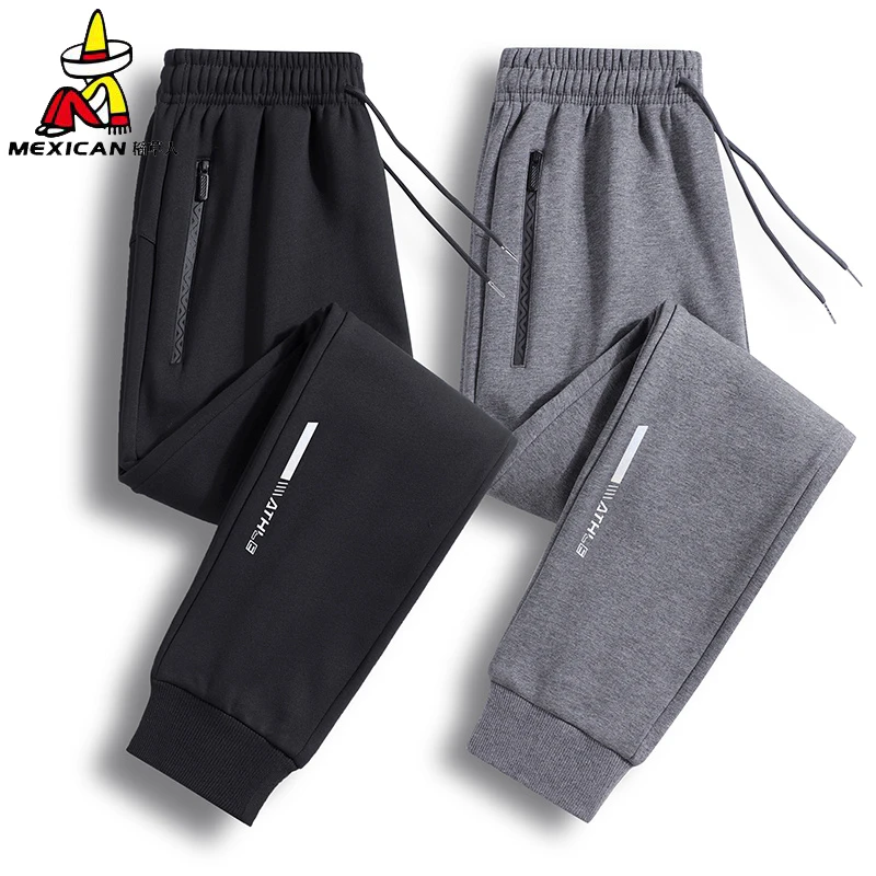 Mexican/稻草人透气水洗冬季男士春秋卫裤休闲裤裤子速干印花长裤