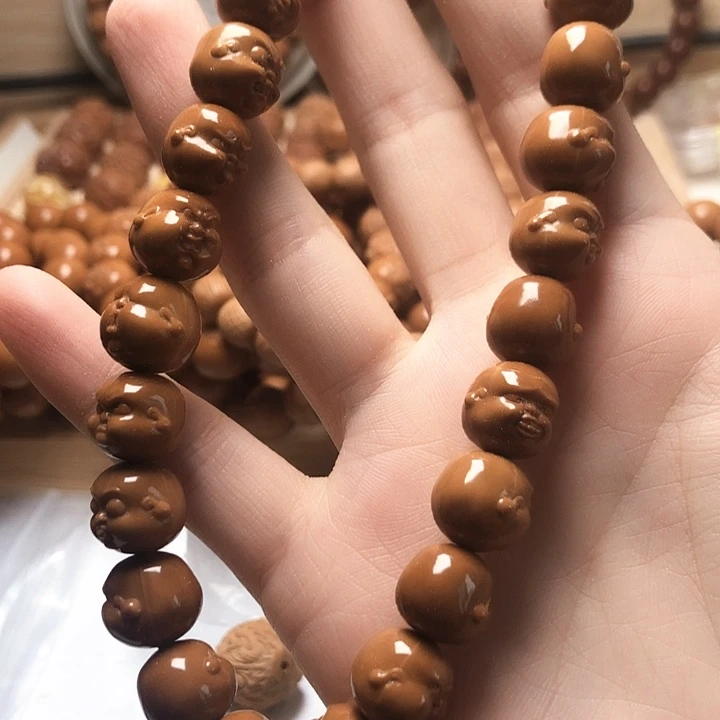洋***赖手串/手链橄榄核猴头百态手持