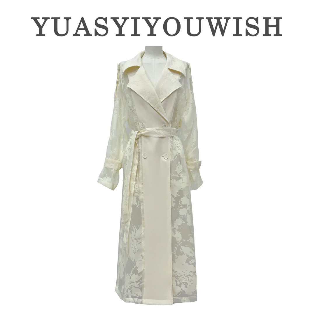YUASYIYOUWISH|“独去闲”设计师版型气质拼花风衣