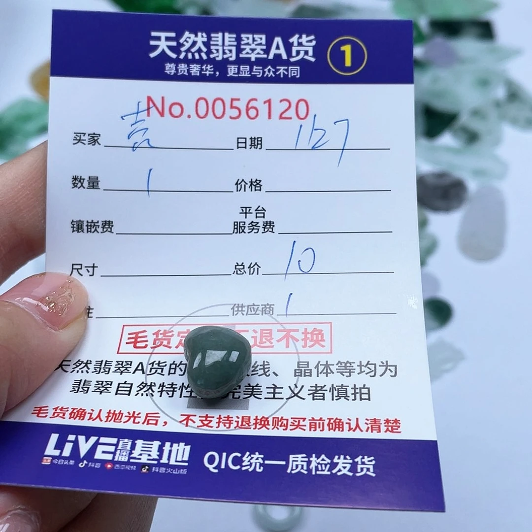 翡翠颈饰未镶嵌壳*