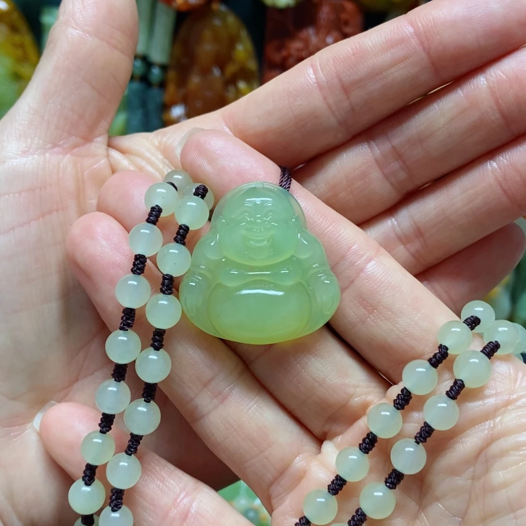 岫玉未镶嵌吊坠(赠链)问****）