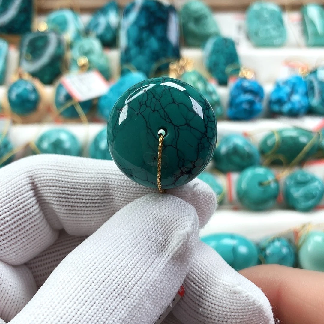 绿松石未镶嵌车挂直径26