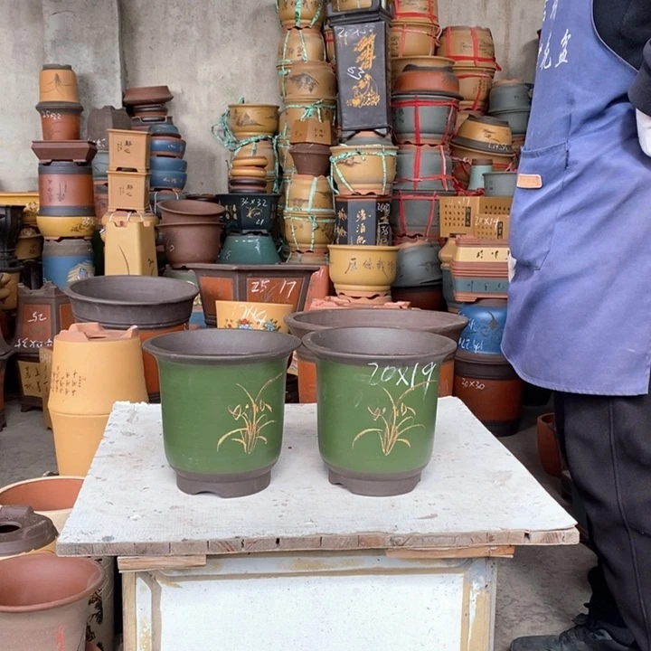 紫砂花盆紫砂花盆