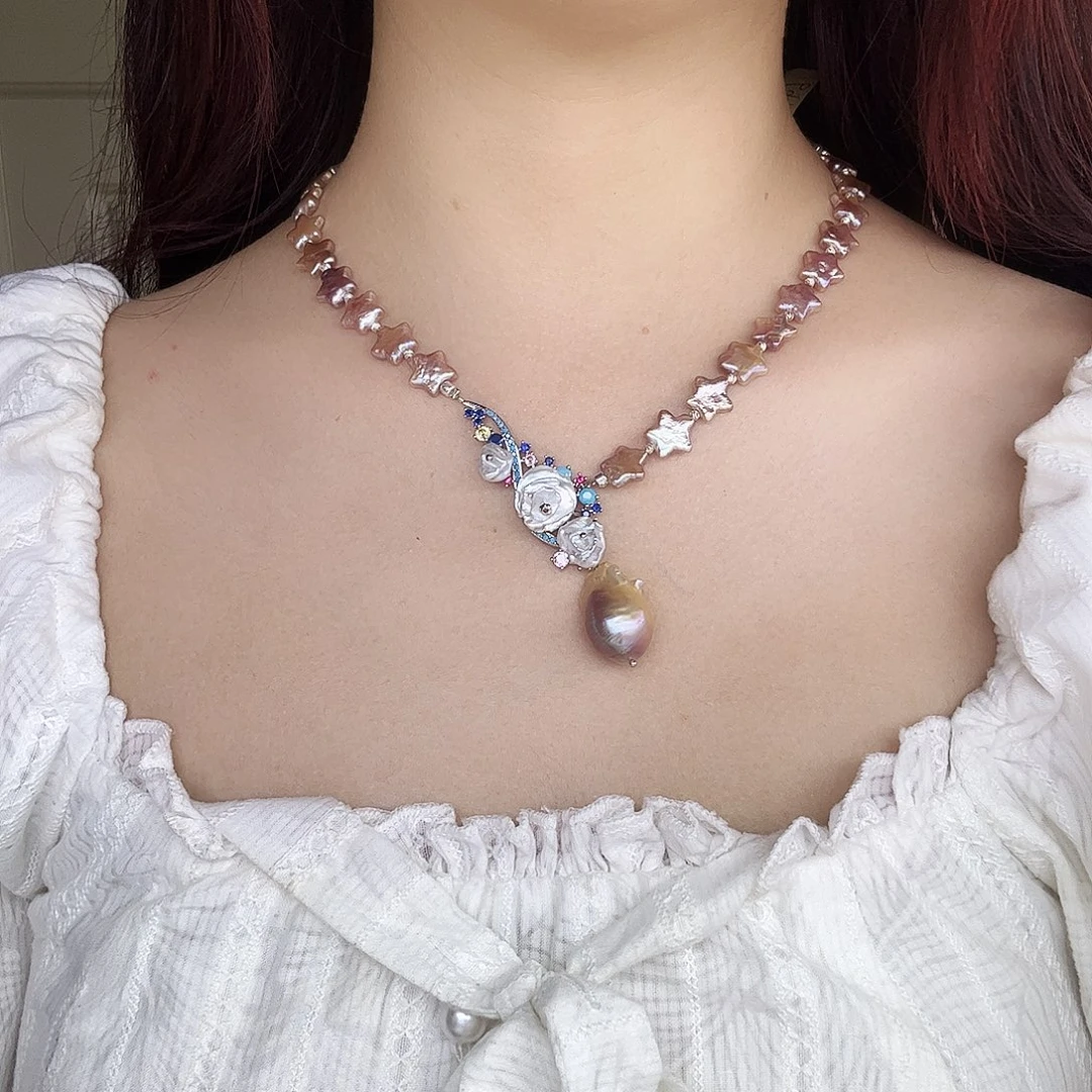 耳饰淡水珍珠银S925镶嵌