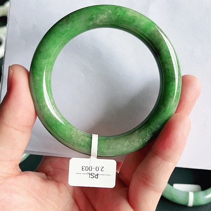 翡翠未镶嵌手镯圈口58-11.-11.4圆条手镯