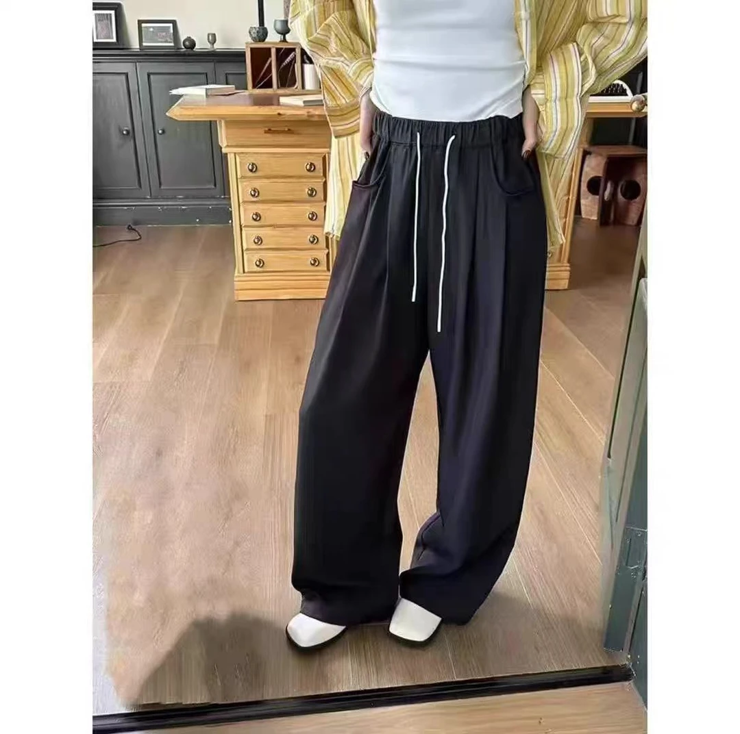 春季新款阔腿裤西裤女2025高腰垂感百搭显瘦长裤