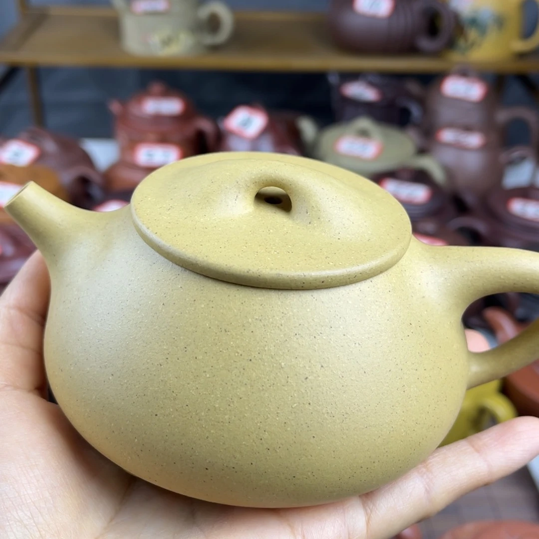 紫砂茶壶宜兴紫砂壶微瑕盖嗑花泥