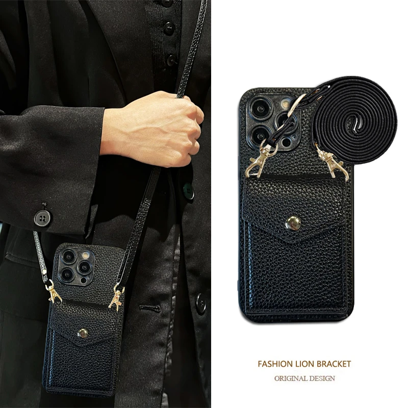 适用荣耀300pro手机壳Powe零钱包100/200GT斜跨绳400Lite补妆镜Sm