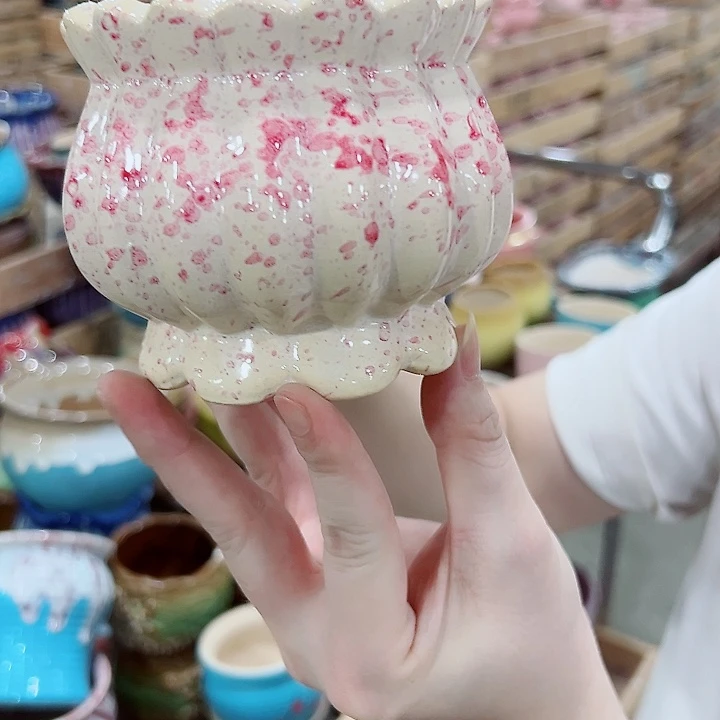 有孔，满10元发货多肉陶瓷花盆