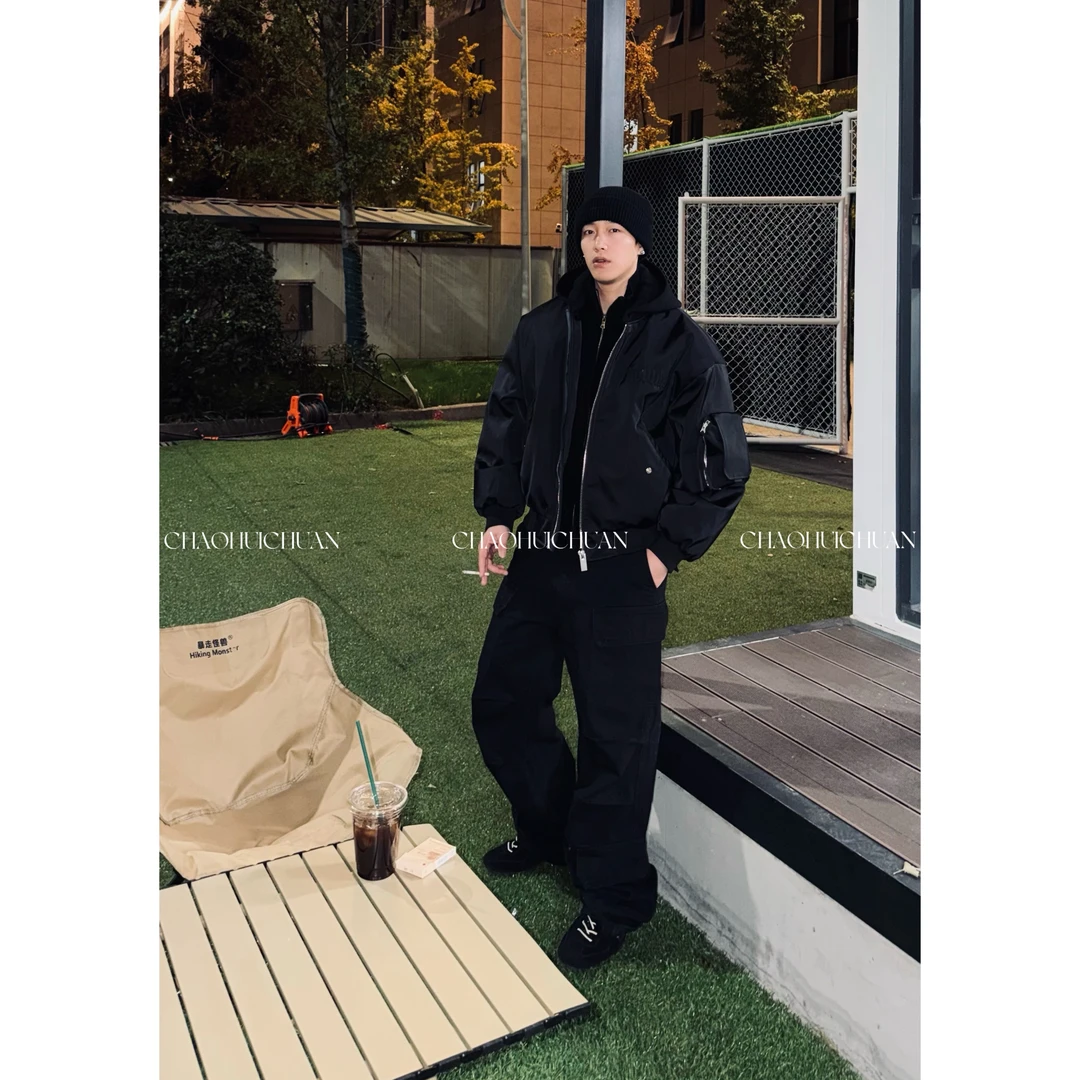 超超超会穿｜美式重磅白鸭绒飞行员工装宽松休闲保暖羽绒棒球服