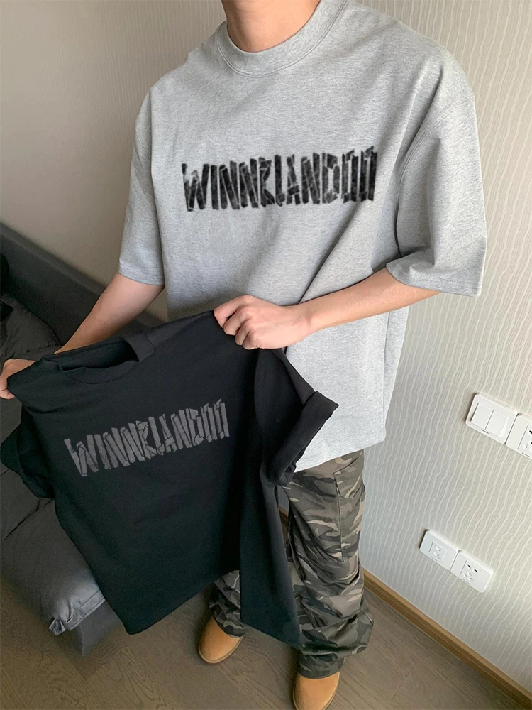 【重磅纯棉】美式复古短袖百搭基础大众T恤潮流宽松印花青少年