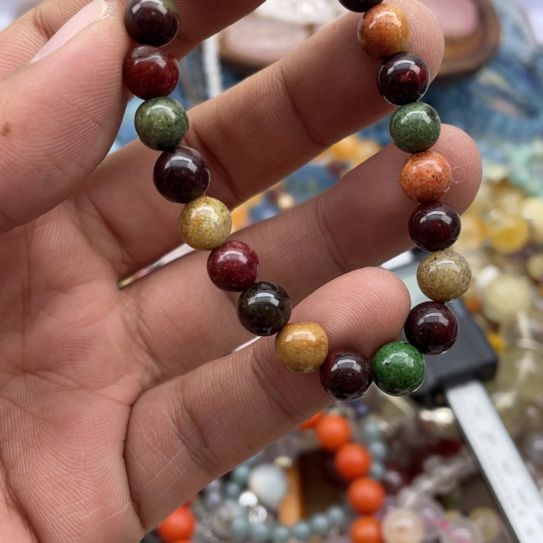 银S925镶嵌手链烟晶