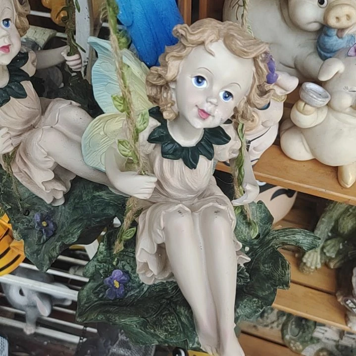 灵***花孤品树脂花盆花园摆件