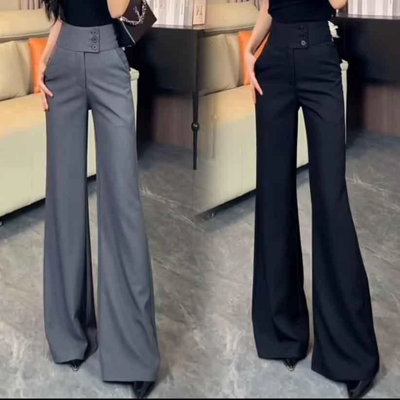 高级感西装裤微喇裤2025秋季新款辣妹高腰显瘦百搭高个子休闲裤女