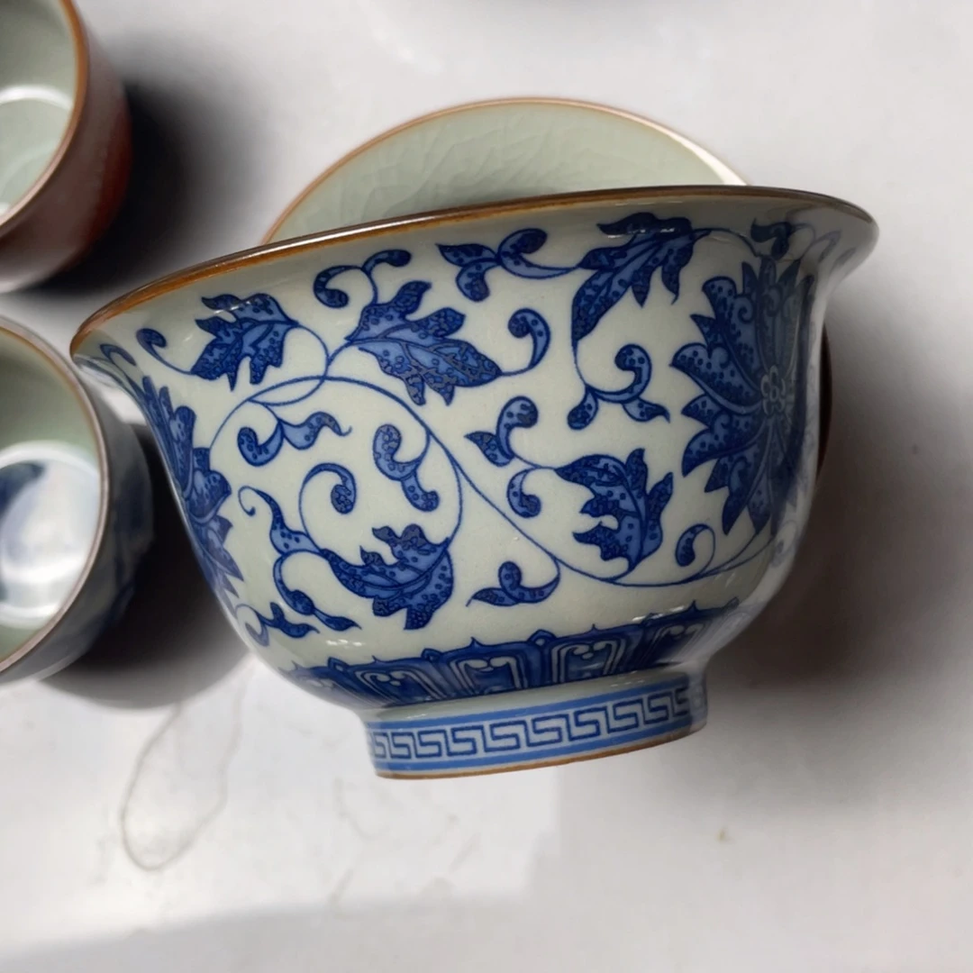 青花缠枝莲大压手杯hhhhhhh