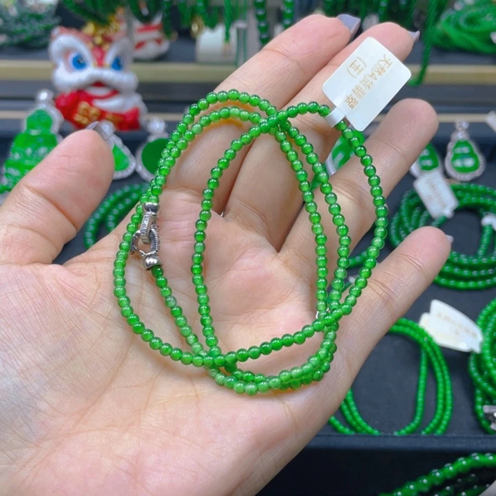 翡翠未镶嵌颈饰项链卡3