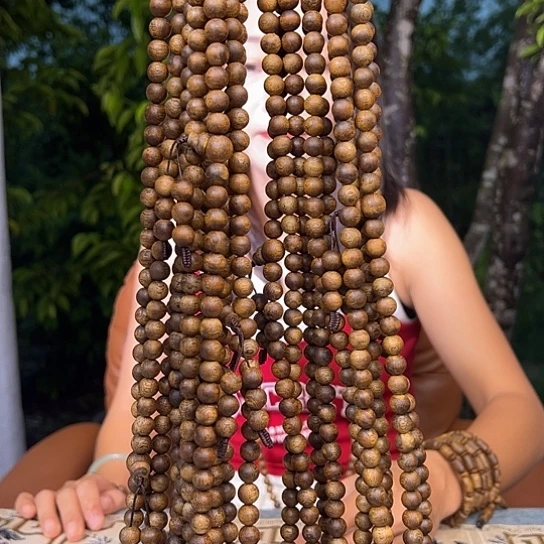 手串沉香黄棋板头圆珠0.9多样性发货1条