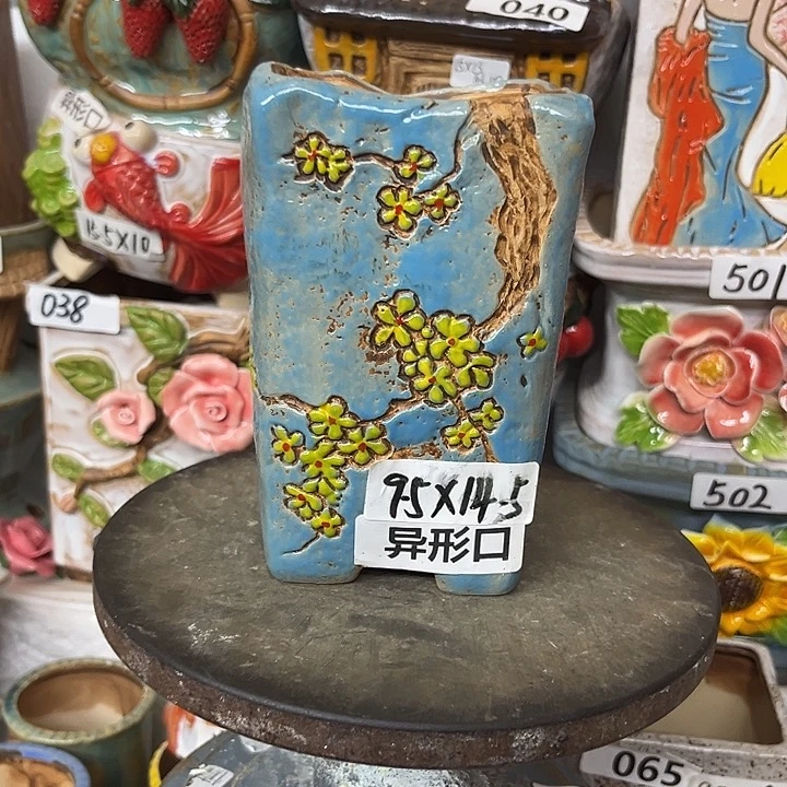 粗陶材质多肉花盆