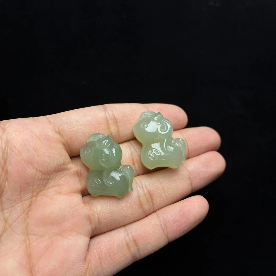 和田玉小马吊坠【小北质检】ZJH49Z72多样性发一