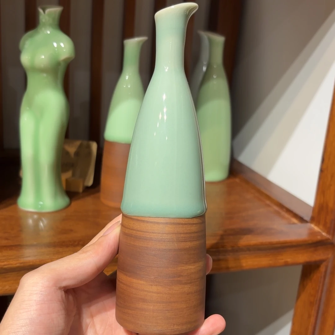 长颈细口瓶天青一个