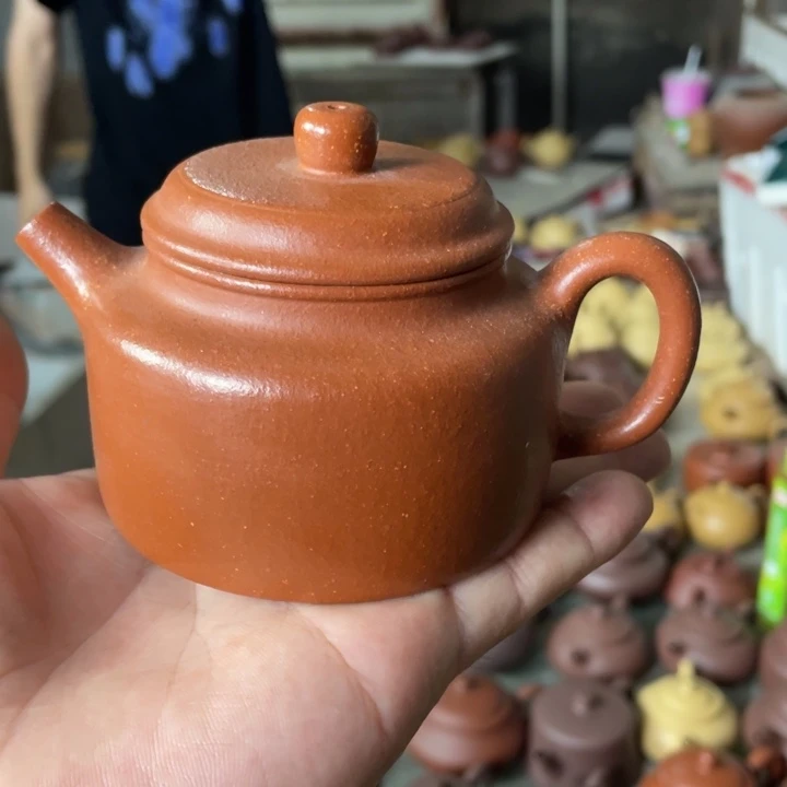 紫砂紫砂德钟。   红降坡