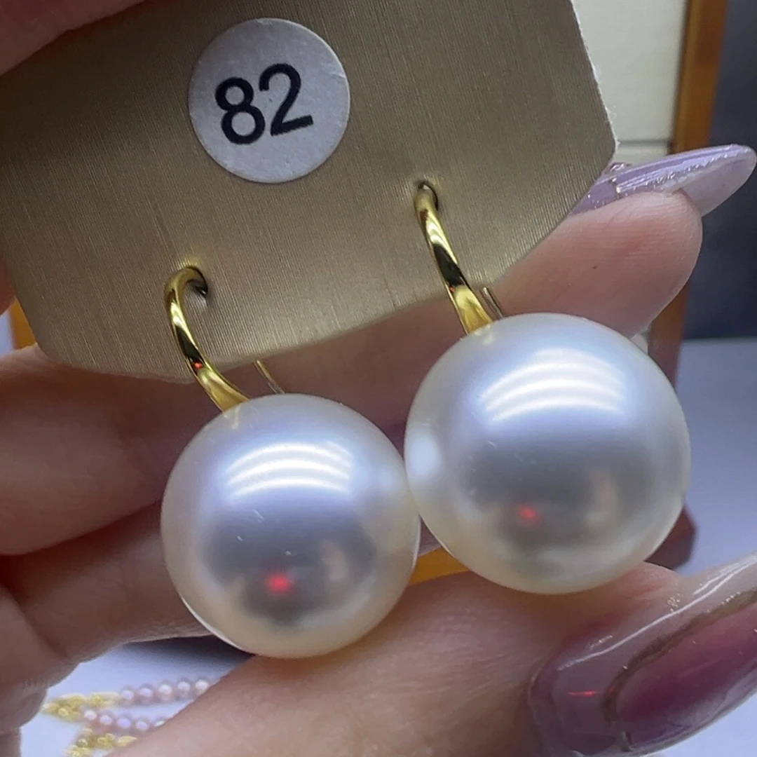 淡水珍珠耳饰银S925镶嵌